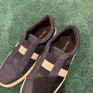 NINE WEST denim slip on sneakers BRAND NEW